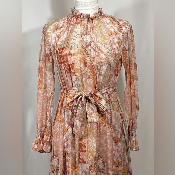 Zimmermann Kaleidoscope Tubular Midi-Dress size 0/us size 4 - Picture 6 of 14
